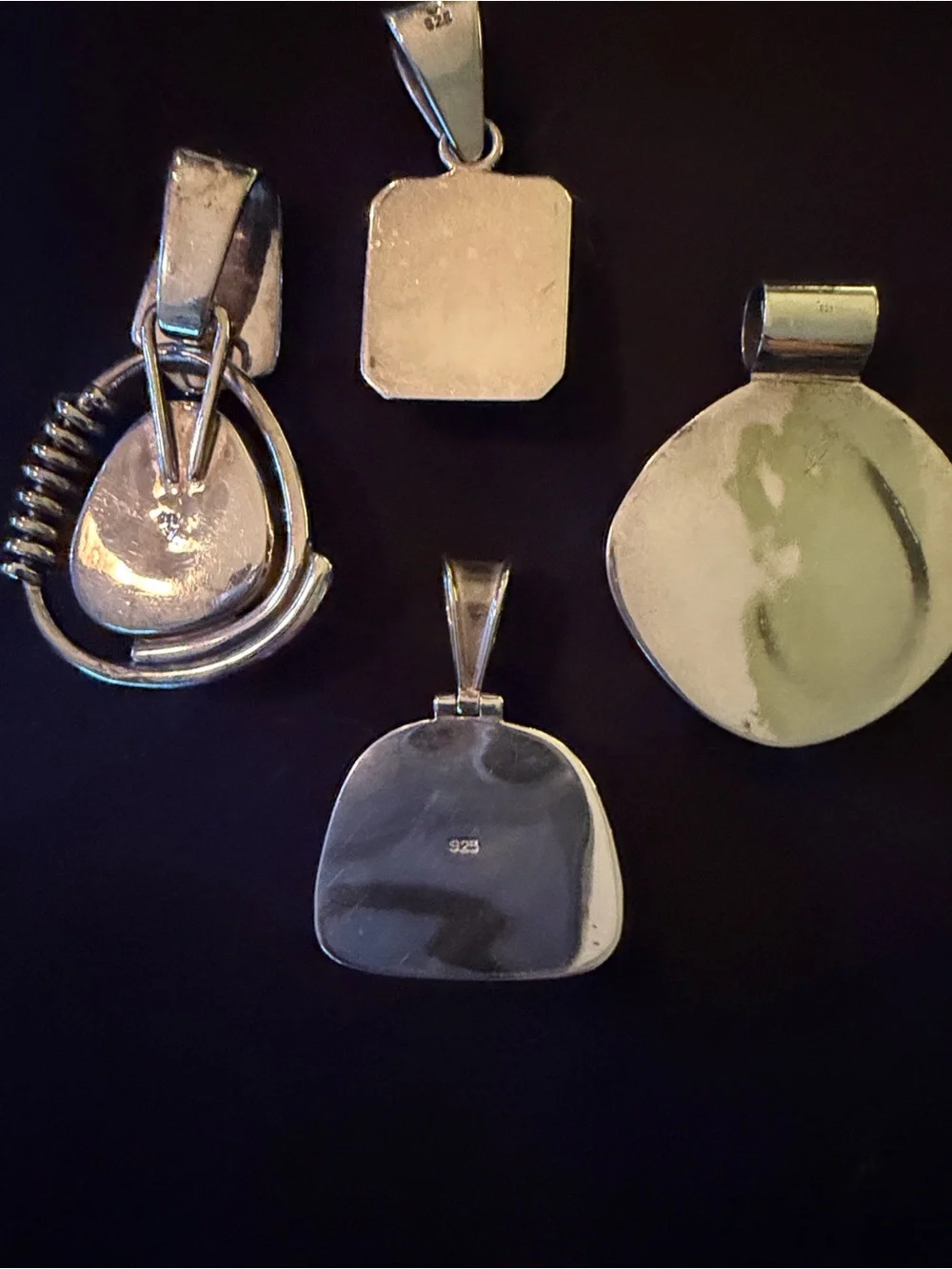 Silpada. Silver and Blue Stone Pendant Necklace - Women Jewelry. Sterling Silver